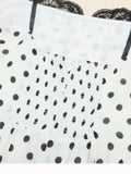 Dot Sweetheart Neckline Maxi Dress DJPT