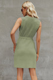 Round Neck Sleeveless Sweater Dress DJPT