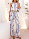 Stripe Tank and Pants Set DJPT