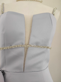 A line Spaghetti Straps Sleeveless Lilac Cocktail Dress Short Birthday Outfits SD396