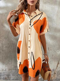 Button-Front Shirt Dress DJPT