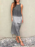 Size Sleeveless Gradient Tank Midi Dress Plus Size DJPT