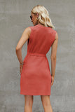 Round Neck Sleeveless Sweater Dress DJPT