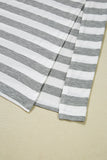 Striped V-Neck Midi T-Shirt Dress DJPT