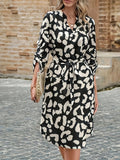 Notched Midi Dress DJPT
