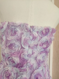 A Line Sweetheart Lilac Lace Vacation Dresses Short Floral Birthday Outfits SD333