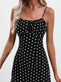 Size Slit Printed Cami Midi Dress Plus Size DJPT