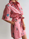 Tie Waist Shirt Dress DJPT