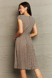 Round Neck Tie Waist Dress DJPT