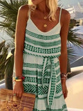Size Printed V-Neck Maxi Cami Dress Plus Size DJPT