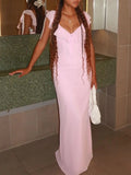 V-Neck Sleeveless Maxi Dress DJPT
