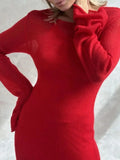 Knit Cami Dress and Cover Up Sweater Set DJPT
