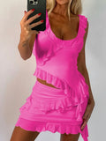 Scoop Neck Tank and Skirt Set DJPT