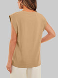Round Neck Cap Sleeve T-Shirt DJPT