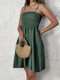 Size Smocked Square Neck Cami Dress Plus Size DJPT