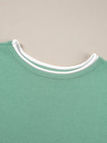Trim T-Shirt and Drawstring Pants Set DJPT