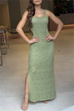 Side Slit Maxi Tank Dress DJPT