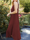 Size V-Neck Midi Tank Dress DJPT