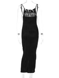 3D Line Backless Back Slit Bodycon Elegant Baby Shower Maternity Maxi Dress Maternity