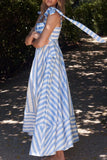 Square Neck Wide Strap Dress DJPT