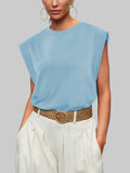 Round Neck Cap Sleeve T-Shirt DJPT