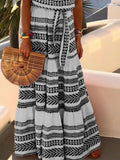 Size Printed V-Neck Maxi Cami Dress Plus Size DJPT