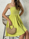 Size Smocked Square Neck Cami Dress Plus Size DJPT