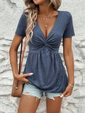 Plunge Short Sleeve Top DJPT