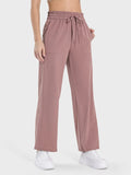 Drawstring Pocketed Active Pants DJPT