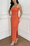 Side Slit Maxi Tank Dress DJPT