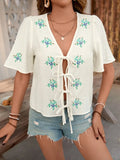 V-Neck Short Sleeve Shirt DJPT