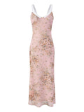 Print Maxi Cami Dress with V-Neck DJPT