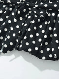 Dot One-Shoulder Top and Mini Skirt Set DJPT