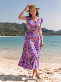 V-Neck Midi Dress DJPT
