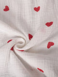 Heart Print Shirt and Shorts Set DJPT