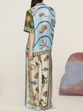 Short Sleeve Top and Pants Set DJPT