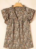 Sleeve Notched Blouse DJPT