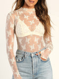 Mock Neck Long Sleeve Blouse DJPT