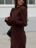Knit Cami Dress and Cover Up Sweater Set DJPT