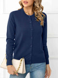Down Round Neck Cardigan DJPT