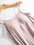 Neck Midi Cami Dress with Bra DJPT