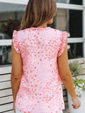 Ruffle Tie Neck Sleeveless Blouse DJPT