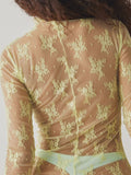 Mock Neck Long Sleeve Blouse DJPT