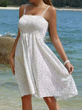 Size Smocked Square Neck Cami Dress Plus Size DJPT