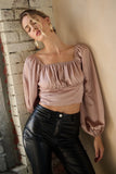 Satin Square Neck Blouse DJPT