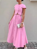 Sleeve Top and Skirt set DJPT