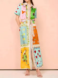 Tie Waist Maxi Shirt Dress DJPT