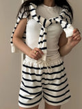 Round Neck Top and Shorts Set DJPT