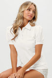Short Puff Sleeve Pique Shirt DJPT