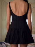 Detail Sleeveless Mini Dress DJPT